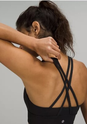 Lululemon Energy BH * mittlerer Halt, B-D Cups Modell # LW2326S Größe US 10 UK 14