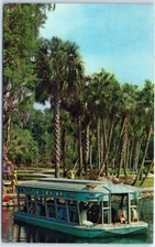 Glass-Bottom Boat cruises over the main spring of Silver Springs, Florida