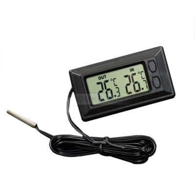 Neu LCD Innen/Außen Auto Thermometer ℃ / ℉ Umschaltbar 