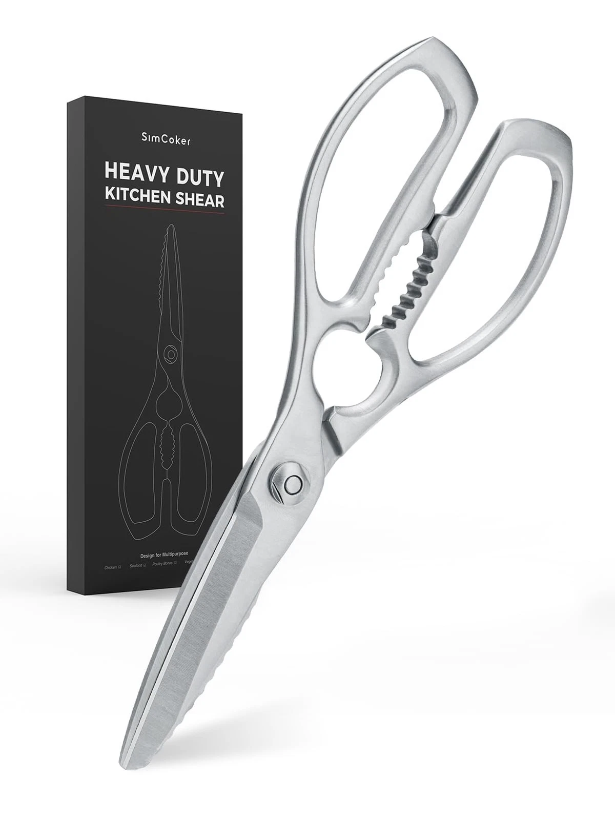 Kitchen Shears Heavy Duty, All-steel Forged Multi-function Kitchen Scissors,S...
Opens in a new wind