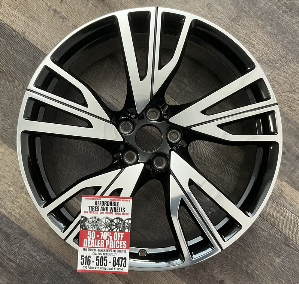 BMW i8 2014 15 16 17 18 19 2020 86201 OEM 20 x 7.5 Front Right Polished Black