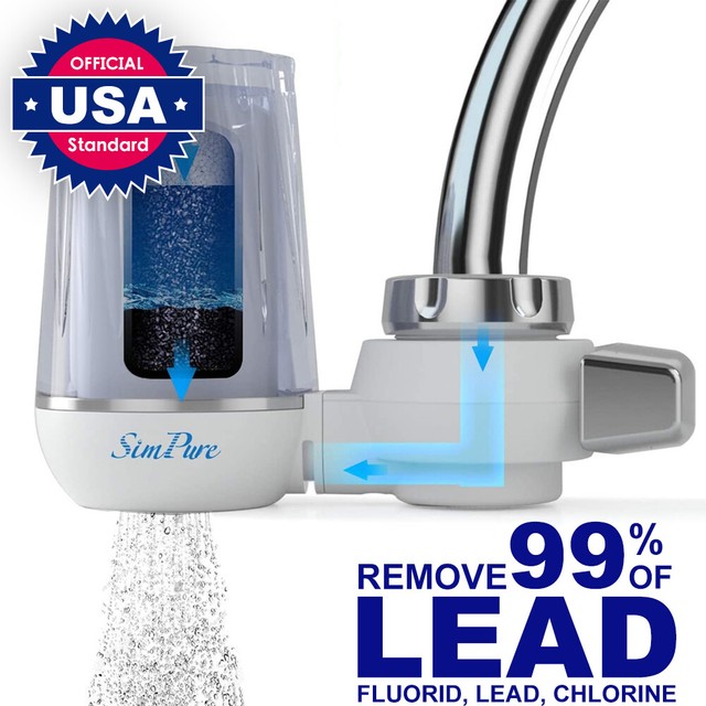 Faucet Water Filter, Tap Water Filter, Removes Lead, Flouride