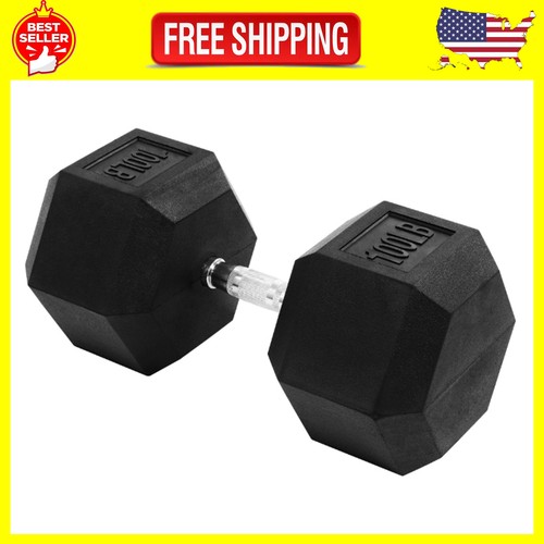 Premium Rubber Encased Hex Dumbbells sold in Pairs 5 lb-100 lb