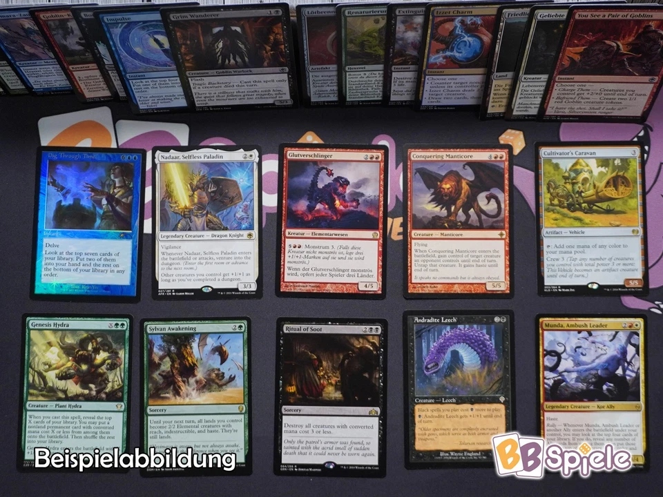 Magic: The Gathering 1000 Karten inkl. Uncommons + 10 Rares - Bild 3 von 4