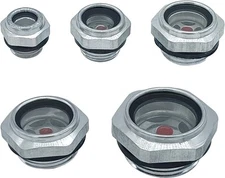 5 Pcs Oil Sight Glass 1/4'' 1/2'' 3/4'' 3/8'' 1'' Male Threaded Stainless... 
