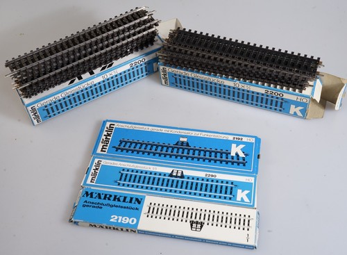 (0633) Märklin H0 gerade K-Gleise: 20*2200+ 3 Anschlussgleise  in OVP | Condition: Gebraucht