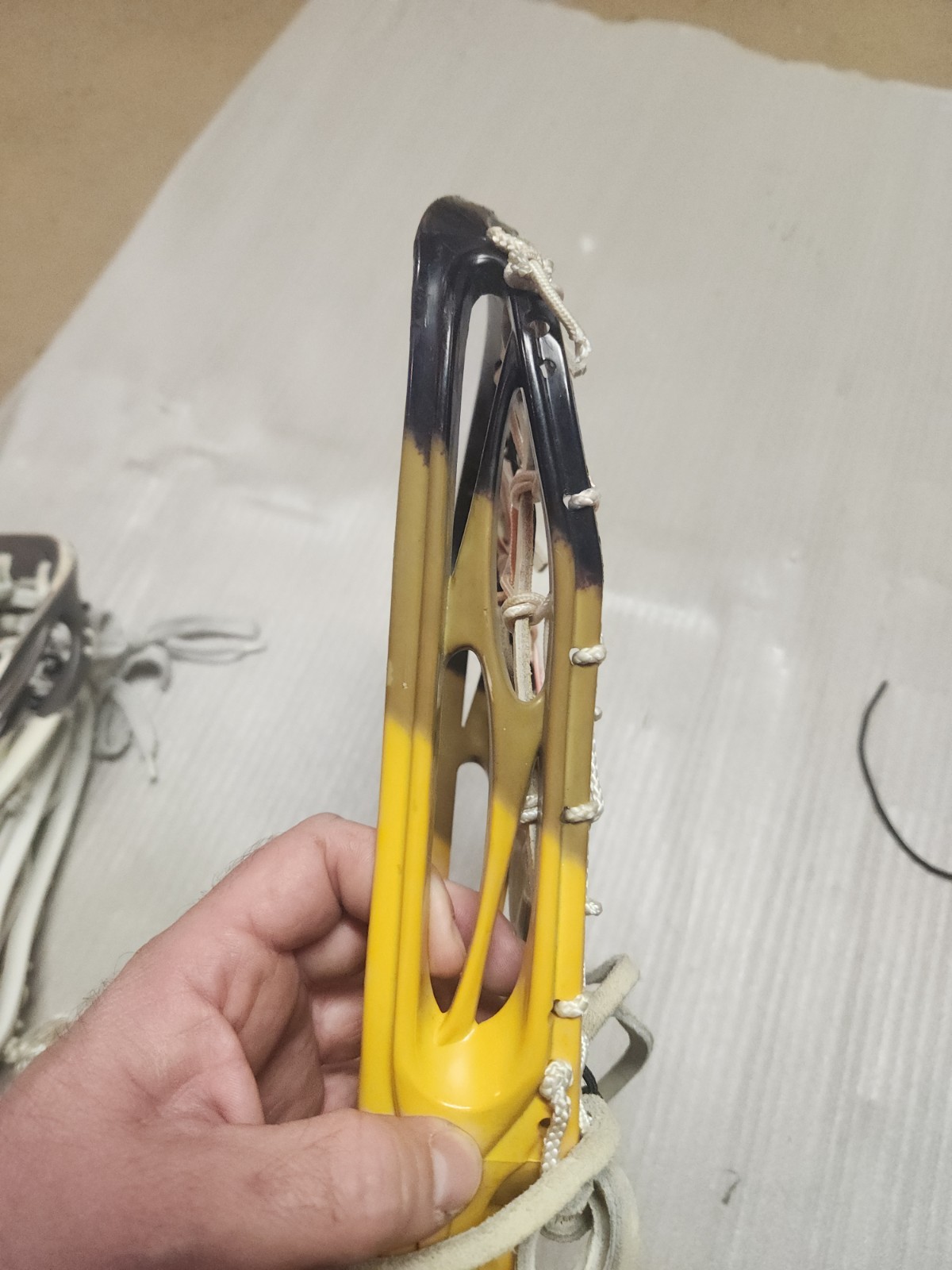 Lot Of 3 Vintage Strung Warrior Lacrosse Heads