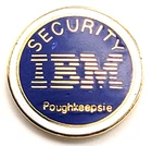 IBM Security Pin Poughkeepsie New York Corporate Employee Computer Tech Logo NY
