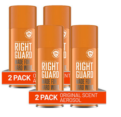Right Guard Sport Deodorant Spray for Men, Original Scent, 8.5 oz., 4 Pack