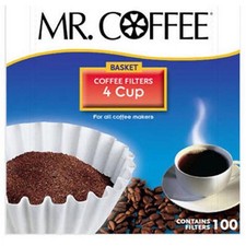 Mr.Coffee JR100 4-Cup Coffee Filters, 100-Cou...