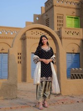 NEWLY LAUNCHED VELVET KURTI-PANT SET