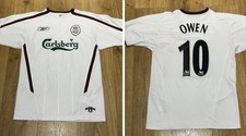 Liverpool #10 Michael Owen 2003-2005 Reebok Away Football Shirt, Men’s Small ✅