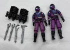 Vintage 1987 Lot of 2 TECHNO VIPERs GI Joe Action Figures With Some Accessories