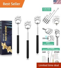 3-Pack Telescopic Back Scratchers for Men  Women - Perfect Father  s Day Gifts