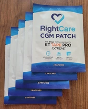 RightCare CGM Adhesive Patch for Dexcom G6 Tan Oval - 5 Pkgs of 3 (15 Total)