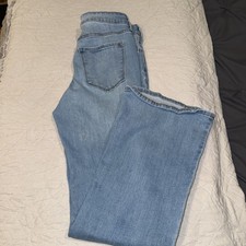 Old Navy Womens Jeans Size 6 High Rise Wow Flare Blue Denim