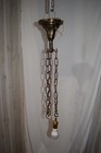 Antique Brass Chandelier  Gravity Fixture — photo 7