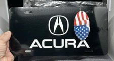 Acura metal plate novelty logo vanity black plate Legend Lines USA