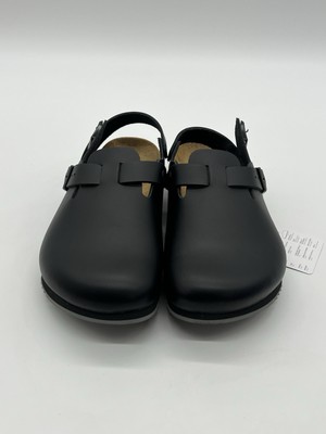 Birkenstock Tokio Super Grip Men 13 Narrow Black Leather Back Trap