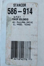 Stancor dc solenoids, 24 VDC, SPDT