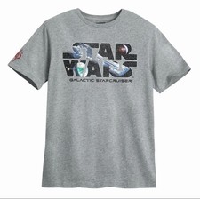 Official Disney World Star Wars Galactic Starcruiser T-shirt Grey Small Adult