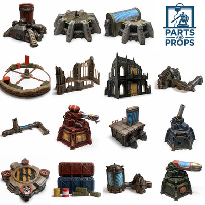 Wargaming Gelände kompatibel mit Warhammer 40k - Verteidigung Industrietürme