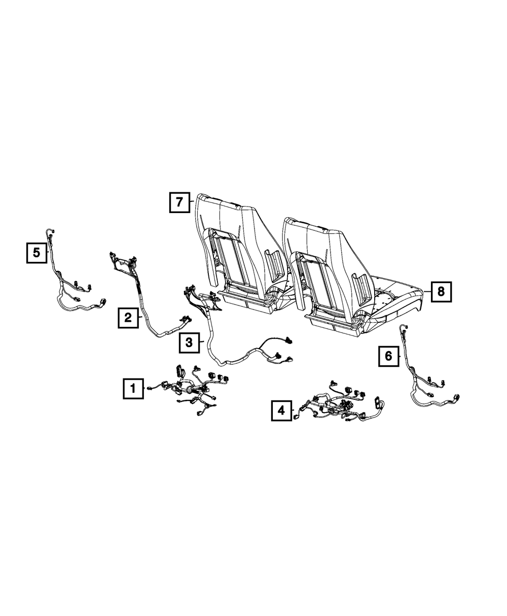 Genuine Mopar Seat Cushion Wiring 68446190AA