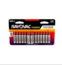 Rayovac Fusion AAA 1.5V Premium Alkaline Non-Rechargeable Batteries 16 pk