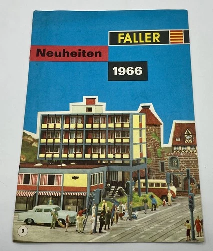 Catalogue Neuheiten (new products) FALLER 1966 - train & car circuit decorations - BE+