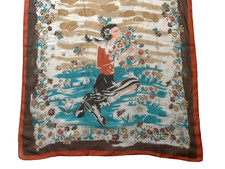 MOSCHINO Olive Oyl Scarf Cheap and Chic 100% Silk Large 27 x 68" Italy butterfly