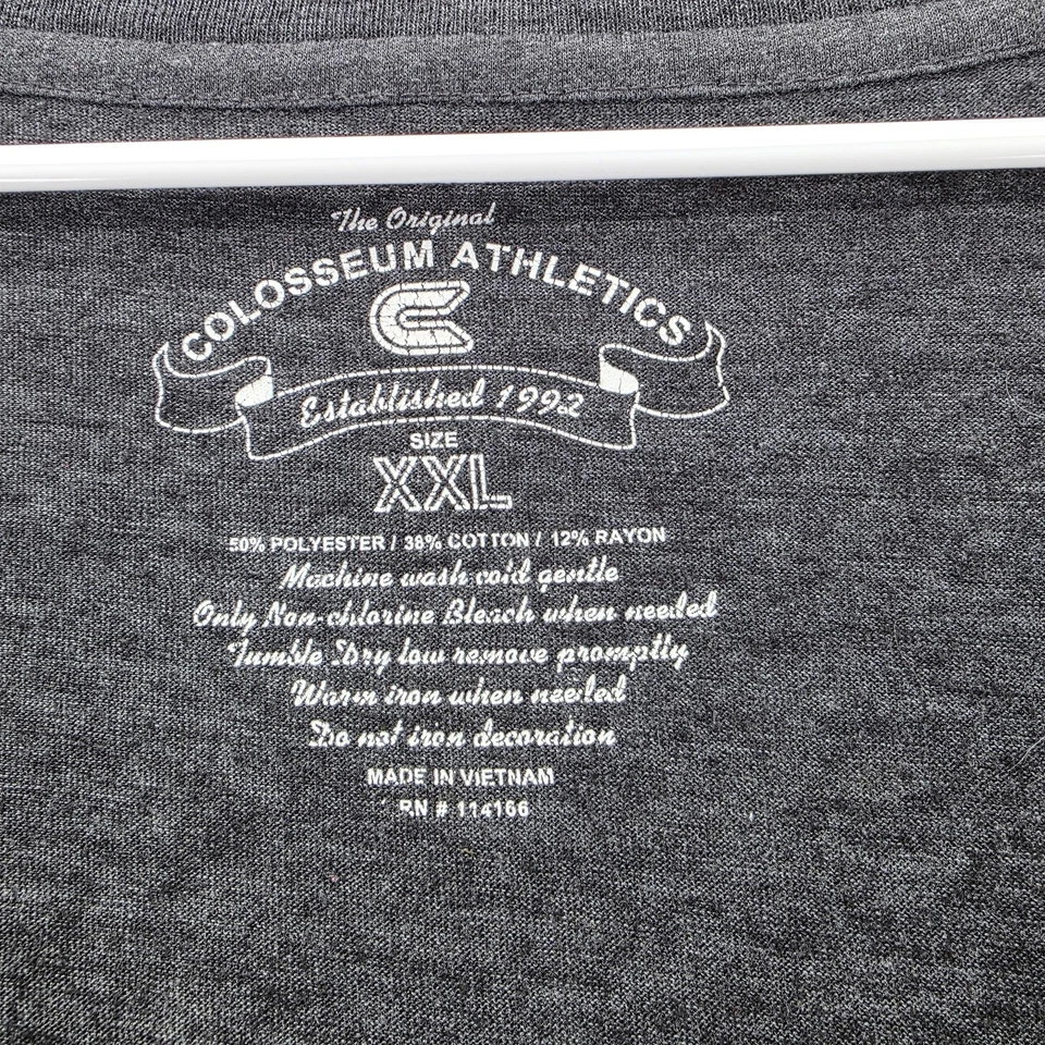 Camisa Kansas Jayhawks Mujer 2XL Gris Manga Larga Coliseo Atletismo NCAA KU Foto 2 de 4