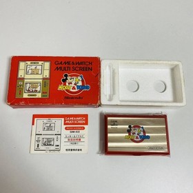 Working Nintendo GAME&WATCH Game Multi Screen Mickey & Donald DM-53