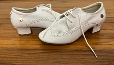 DanceandSway dance shoes white leather women size 7 - new, could not return