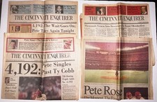 Pete Rose 4192 The Collector's Edition Cincinnati Enquirer 9/12/1985 & 3 more Pete Rose 4192 The Collector's Edition Cincinnati Enquirer 9/12/1985 & 3 more