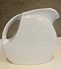 Fiestaware Small White Disc Pitcher 28 oz Homer Laughlin