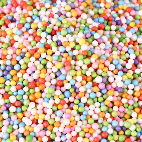 4 Bags Bunte Schaumstoffpartikel Kind Kleine Dekorative Kugeln DIY Liefert - Bild 3 von 8