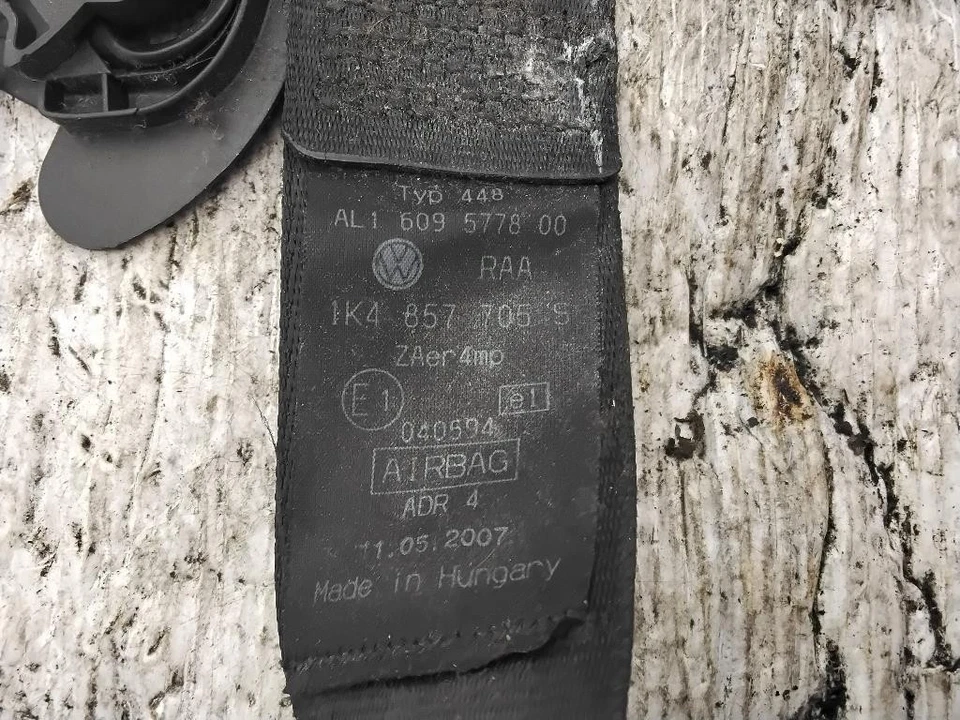 CINTURA DI SICUREZZA ANTERIORE SINISTRA PER VOLKSWAGEN Golf 6 Plus 609628500 (0 - Immagine 3 di 4