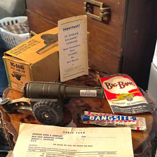 Vintage BIG-BANG Model 60MM Cannon Conestoga Co Original Box Instructions