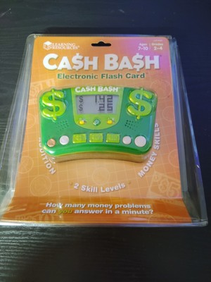 Cash Bash Electronic Flash Card, Learning Resources, Brand New