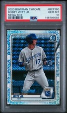 2020 Bowman Chrome Mega Box #BCP160 Bobby Witt Jr. PSA 10 GEM MT