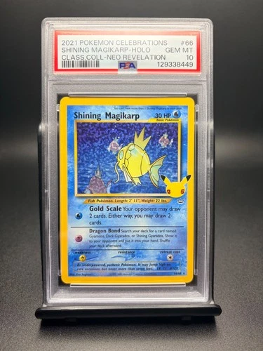 Shining Magikarp 66/64 Celebrations: Classic Collection Holo PSA 10