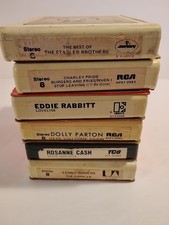 Vintage Lot Of 8 Track Tapes Country