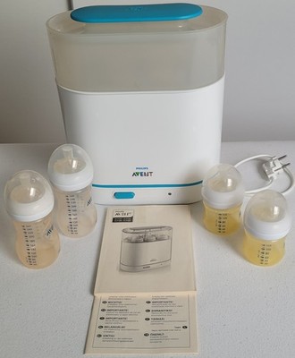 Philips Avent Baby Dampfsterilisator SCF284 + 4 Flaschen (2x125ml & 2x260ml)