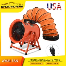 10'' Explosion Proof Exhaust Fan w/ 16ft PVC Duct Portable 350W 110V Extractor