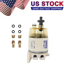 New R12t Fuel Filter Water Separator Complete Kit For Gas Diesel Engines