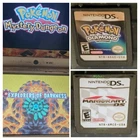 Nintendo DS Game Lot- Pokemon Diamond, Pokemon Mystery Dungeon, & Mario Cart