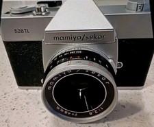 Mamiya 528TL 35mm Film SLR Camera Silver w/ 48mm f/2.8 Lens Japan