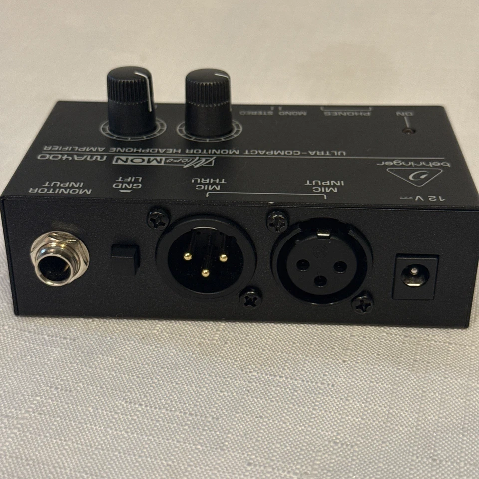 Behringer MICROMON MA400 Ultra-Compact Monitor Headphone Amplifier – Used - Image 3 of 4