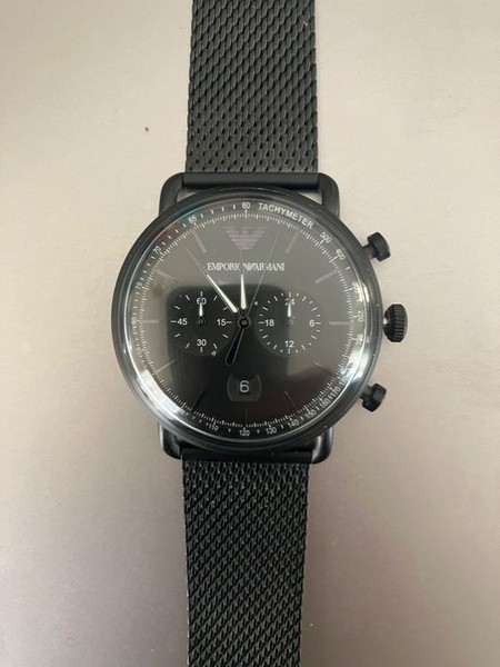 Emporio Armani Chronograph schwarz