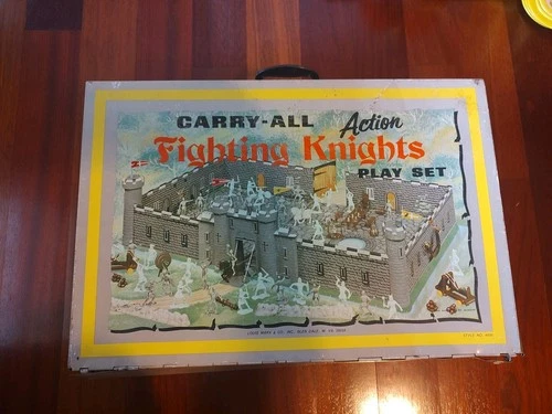 Marx Vintage Carry-All Fighting Knights Castle Play Set